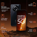 * delivery 4-6 Wks realme narzo 60 5G (Cosmic Black,8GB+128GB) | 90Hz Super AMOLED Display | Ultra Sharp 64 MP Camera | with 33W SUPERVOOC Charger